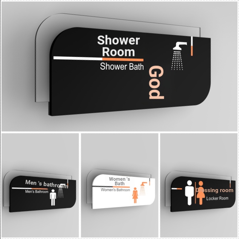 Signage Customized Dressing Room House Sign Shower Room Signage ...