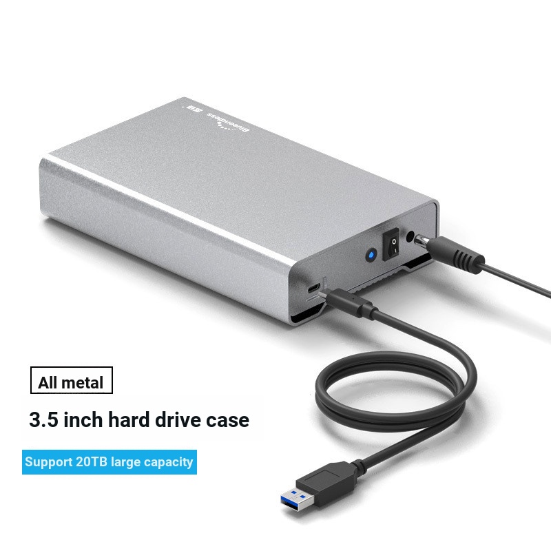 SSD External Box Hard Disk Box All Metal 12cm Hard Disk Box typec/usb3 ...
