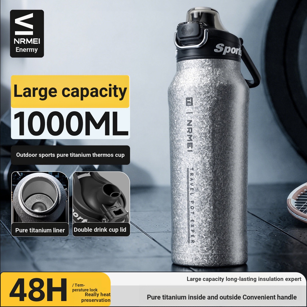 [Titanium Miss You] Pure Titanium Large-Capacity Cup Pure Titanium ...