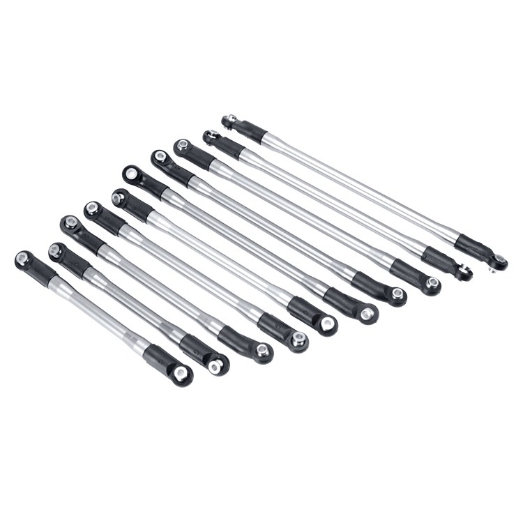 10PCS/set METAL Upper + Lower Linkage Chassis Link Set With Plastic Rod