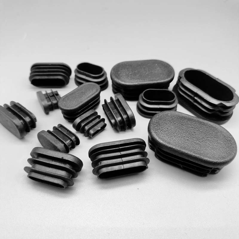 Plastic Round Table Chair Leg Tube Pipe Insert Blanking End Caps 15mm Dia 50pcs