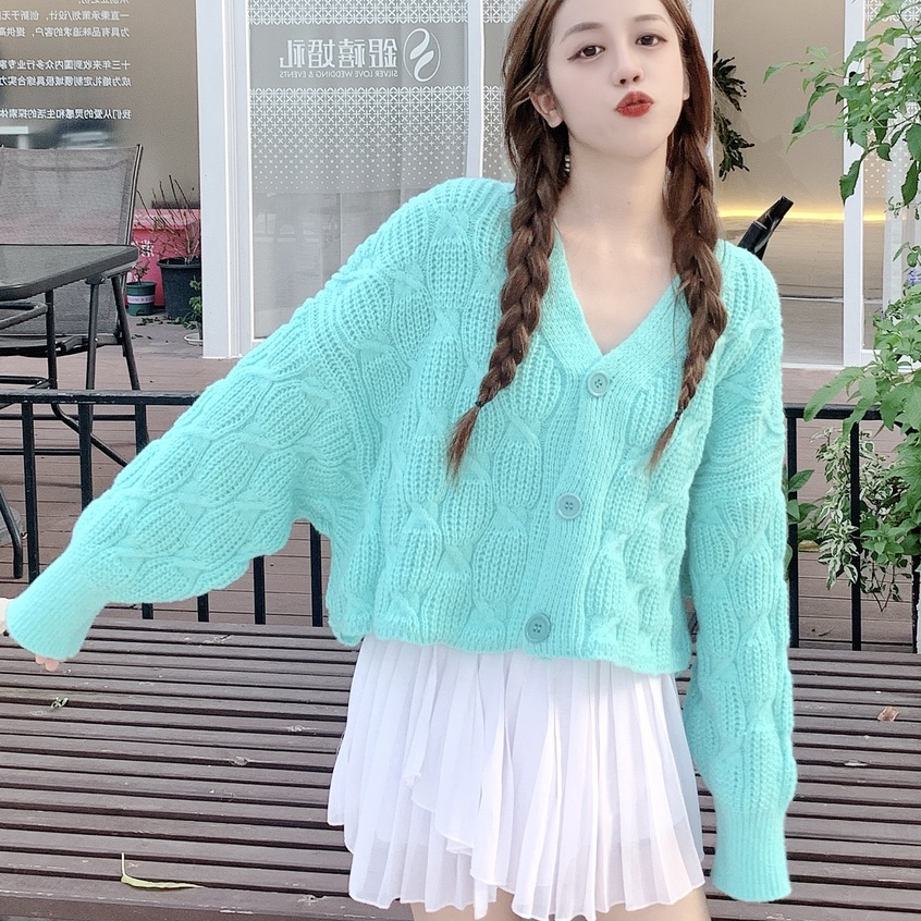 New Fashion Women Girls Korean Solid Color V-Neck Long Sleeve Slim Knit  Pullover Knitwear Tops - China Women Sweater and Knit Sweater price