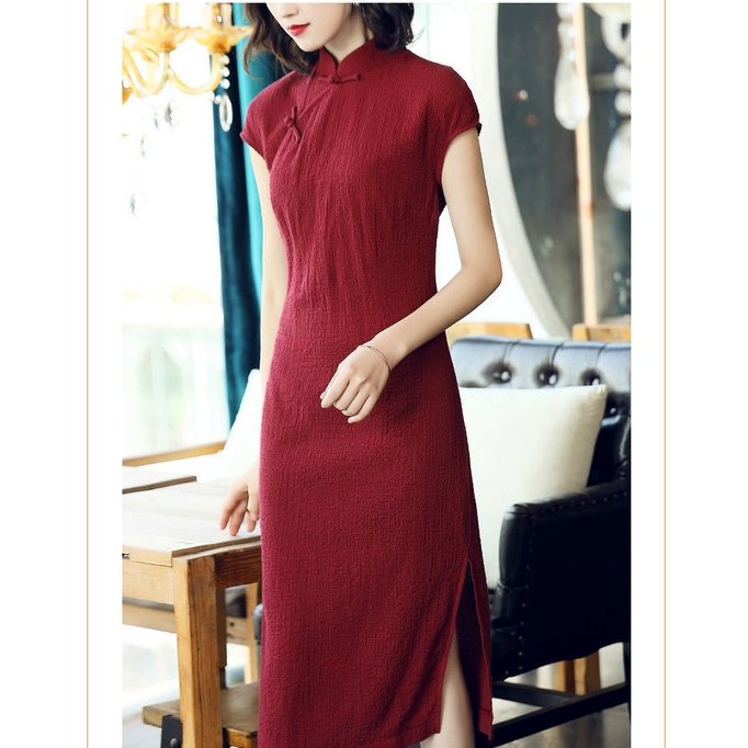 Plain cheongsam outlet