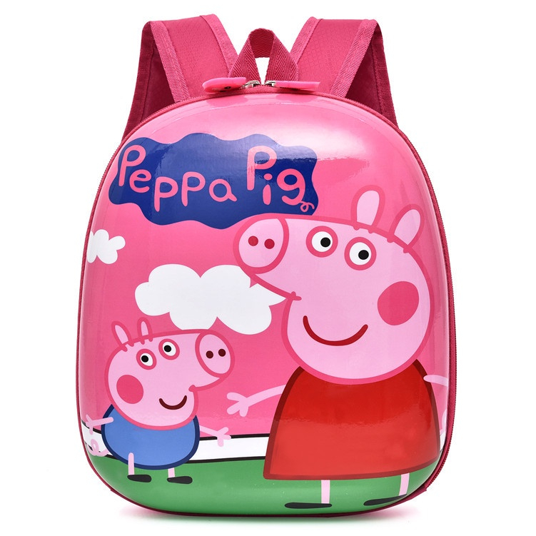 Peppa Pig Backpack 3D Comic Schoolbag Anime Cartoon Waterproof