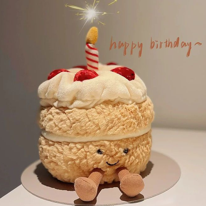 Cute Doll Birthday Cake Doll Doll Plush Toy Funny Puppet Cute Fun ...