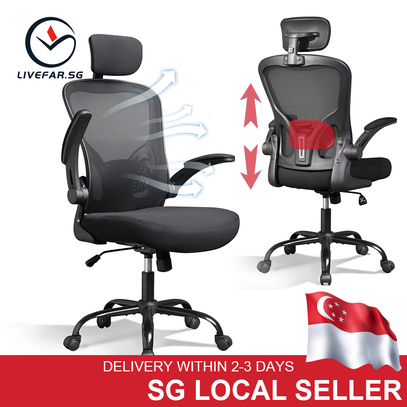 FOR Stock】Livefar 【SG Computer ORG Mesh chair Office Chair, High Back ...