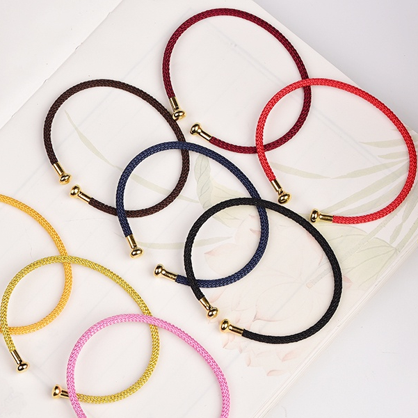 Open Rope Red Black c-Shaped Hand Can Wear Sand Gold With Beads Spacer ...