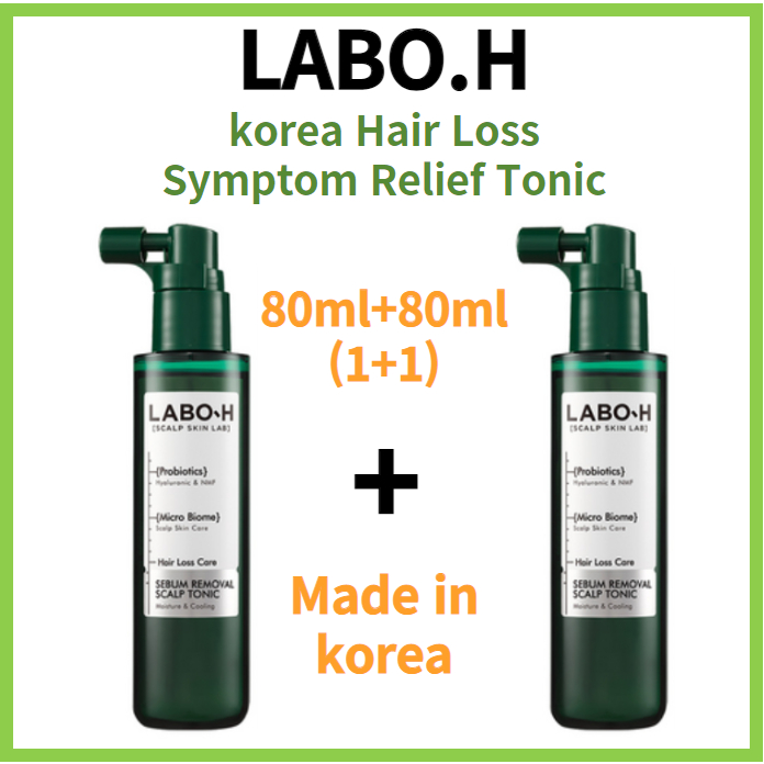 Labo H korea Hair Loss Symptom Relief Tonic(1+1) 80ml+80ml 2set No