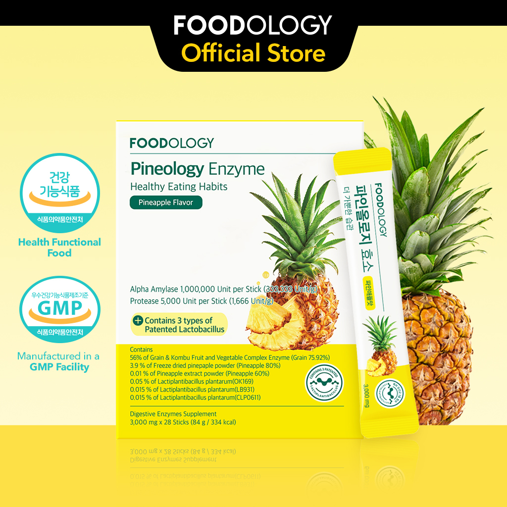 [FOODOLOGY] Pineology, Pineapple Enzyme powder, Bromelain enzyme for