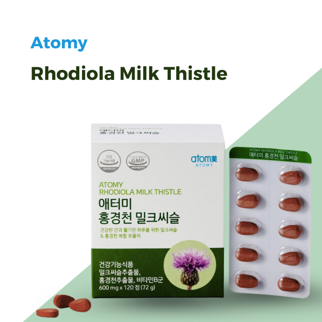 Atomy Rhodiola Milk Thistle 600mg x 120 tablets Shopee Malaysia