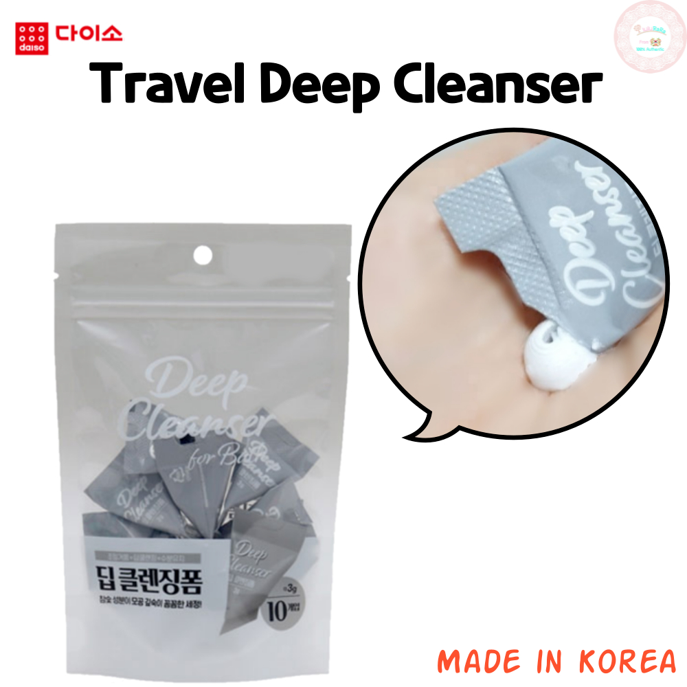Daiso Korea Mini Travel Deep Cleanser Facial Cleansing Foam Disposable