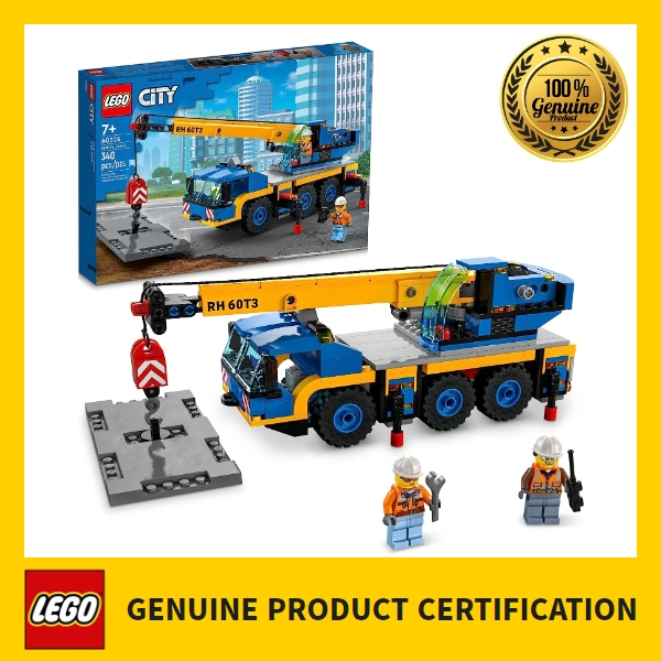LEGO City 60324 Great Vehicles Mobile Crane Truck Toy Building Set