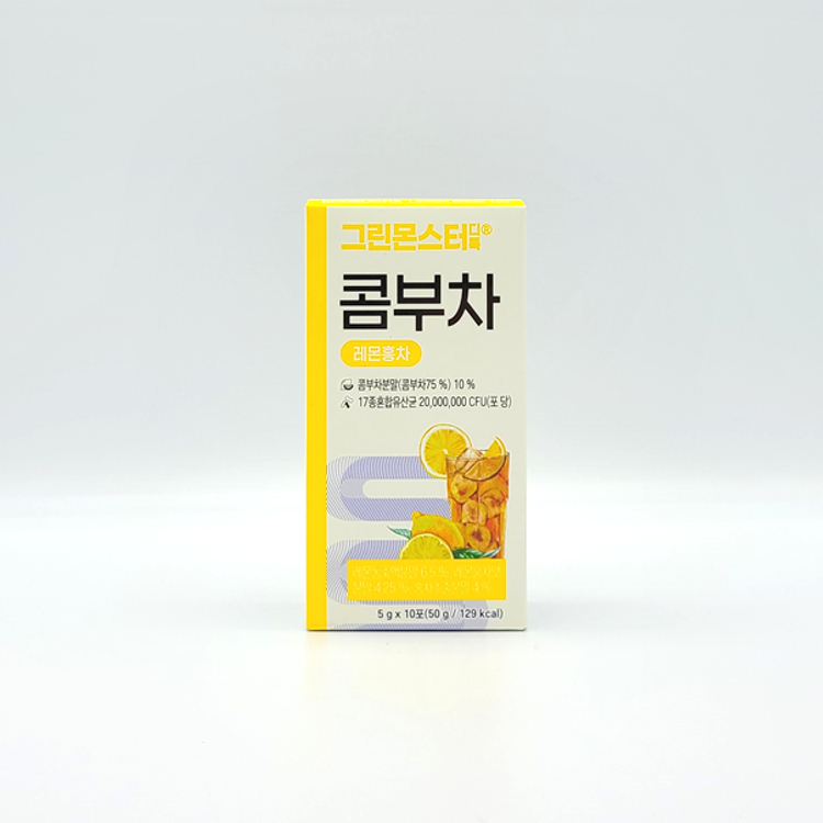 [GREEN MONSTER] D-toc Kombucha Lemon Black Tea 10 Sticks x 5ea
