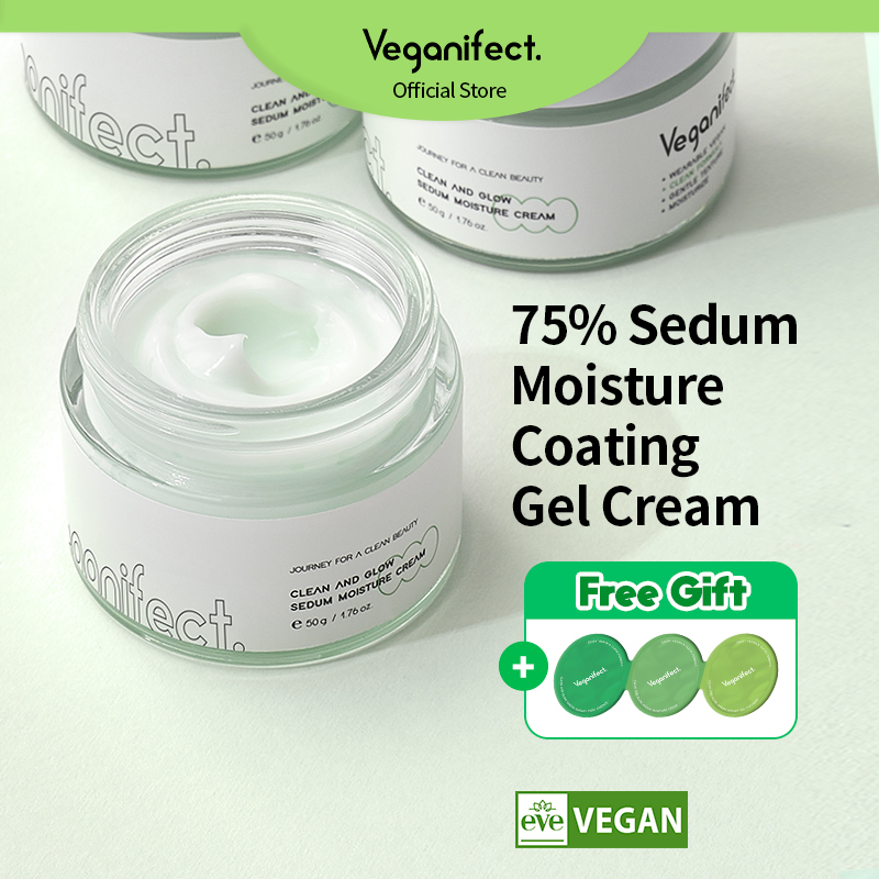 [Veganifect] Sedum Moisture Cream 50g / Soft and Fresh / 100 Vegan