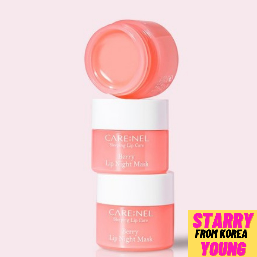 Care:nel Berry Lip Night Mask 5g x 3ea /Sleeping Lip Care Lip Mask Pack ...