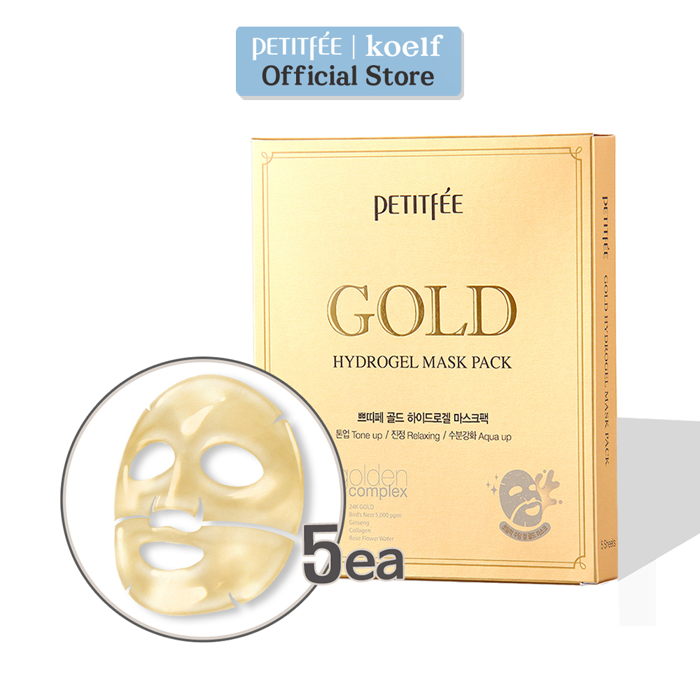 [Petitfee Official] Petitfee Gold Hydrogel Mask Pack (32g x 5's ...