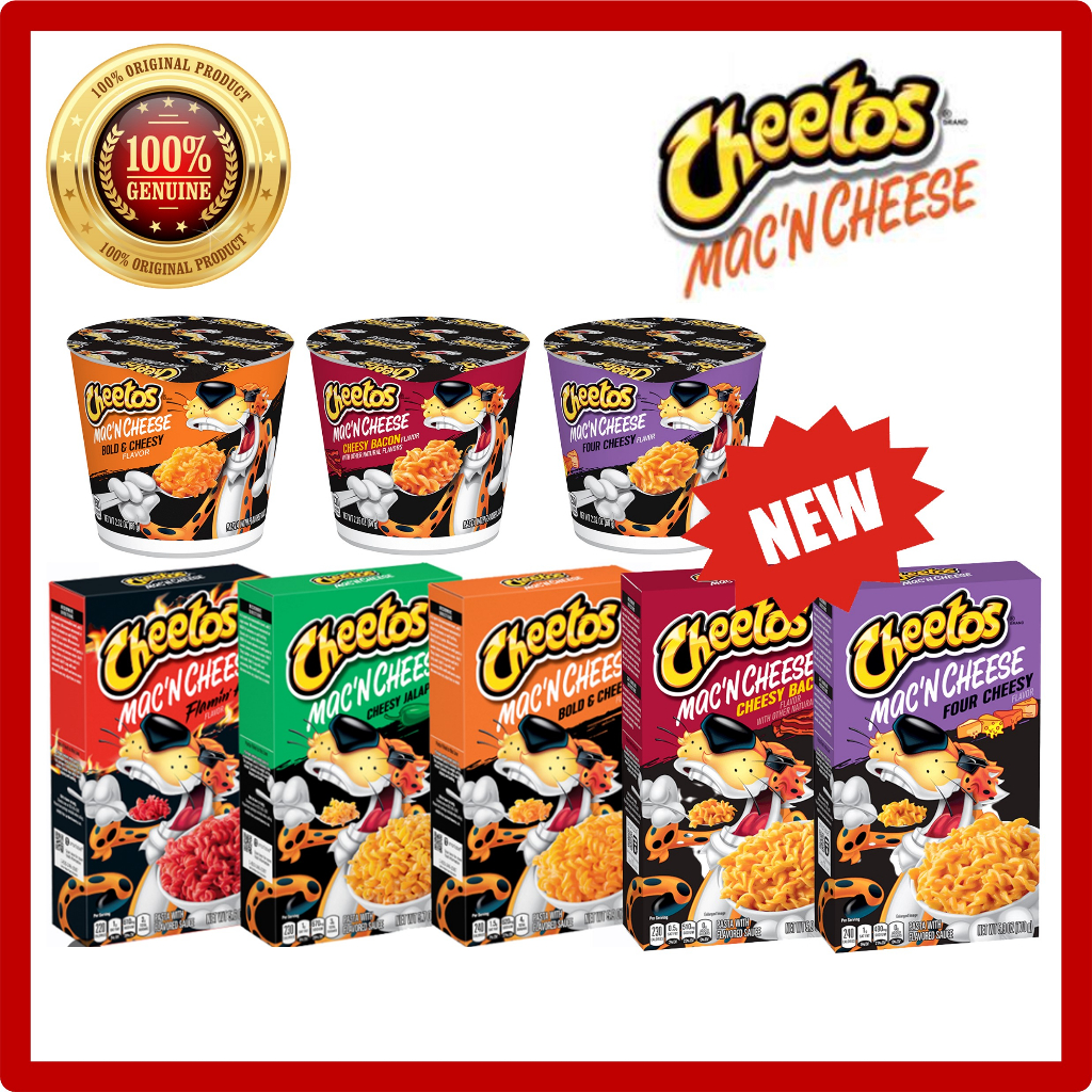 [cheetos] Mac N Cheese And Cup Macaroni Spicy Pasta Bold And Cheesy Cheesy Jalapeno Cheesy