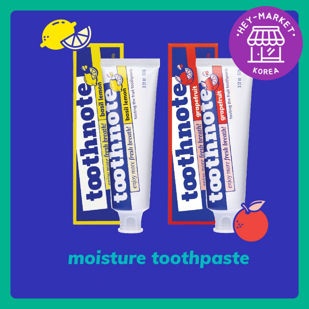 [Toothnote] Toothnote Whitening & Moisture Toothpastes Aqua Mint