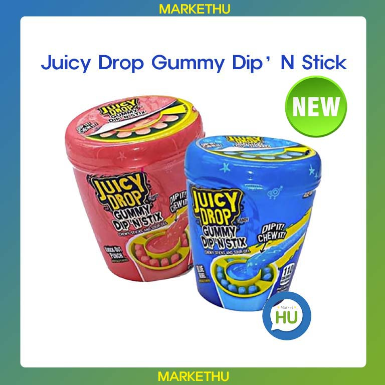 Juicy Drop Gummy Dip'N Stick 96g 2 Taste strawberry, raspberry/Korea