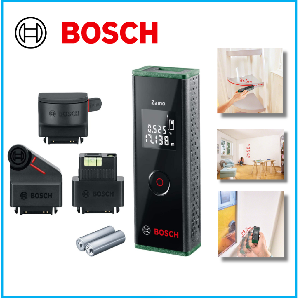 Bosch Zamo III Set Premium 4 in 1 Digital Laser Measurer 20m (Range