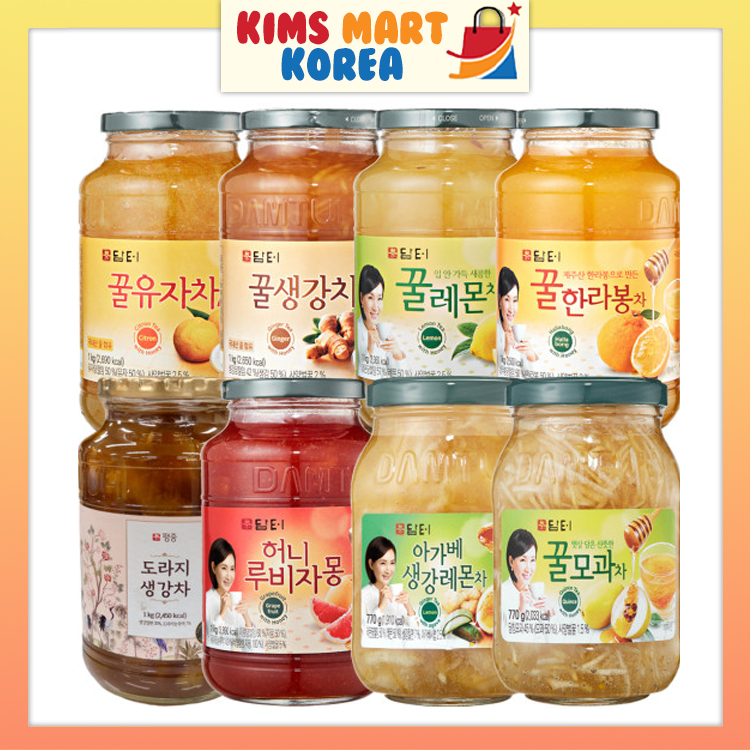 Damtuh Korea Traditional Honey & Fruit Tea Ginger Lemon, Honey Citron ...