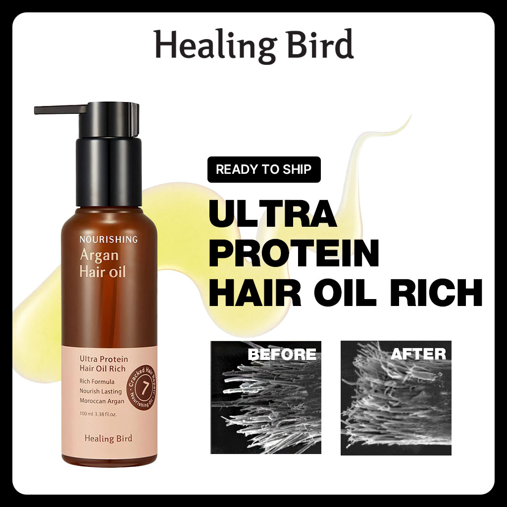 [ HEALING BIRD ] Ultra Protein Hair Oil Rich 100ml, 150ml / Argan Hair Oil / Shipping from Korea