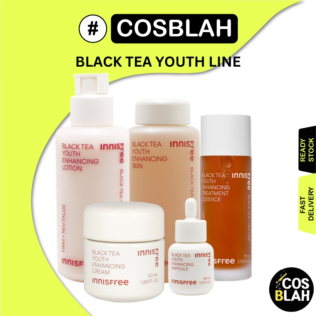 Innisfree Black Tea Youth Enhancing Skin Care Line ( Skin / Lotion