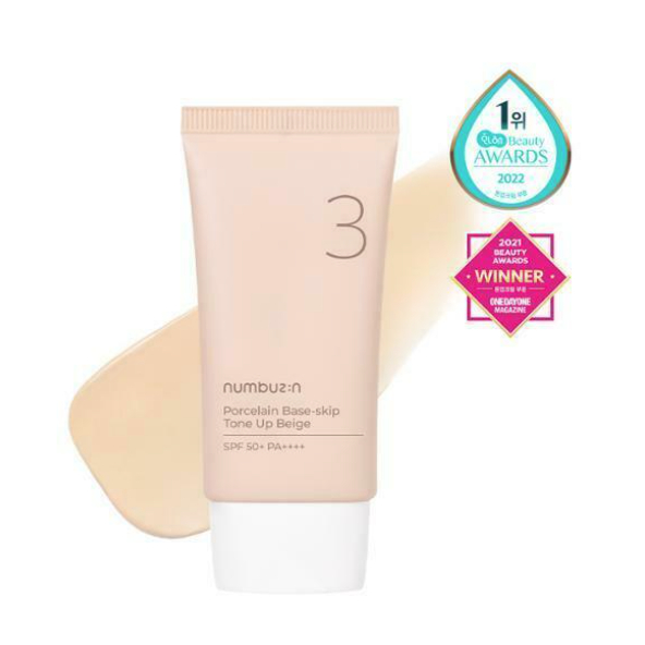 NUMBUZIN NO.3 Porcelain base-skip TONE-UP BEIGE SPF 50+ PA++++ 50ml ...