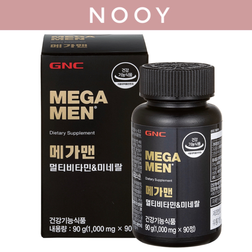 [GNC] Mega Men Multivitamin & Mineral Dietary Supplement 1000mg 90