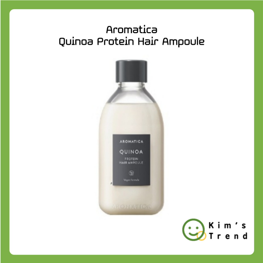 [Aromatica] Quinoa Protein Hair Ampoule (100ml) Hair Treatment Shopee