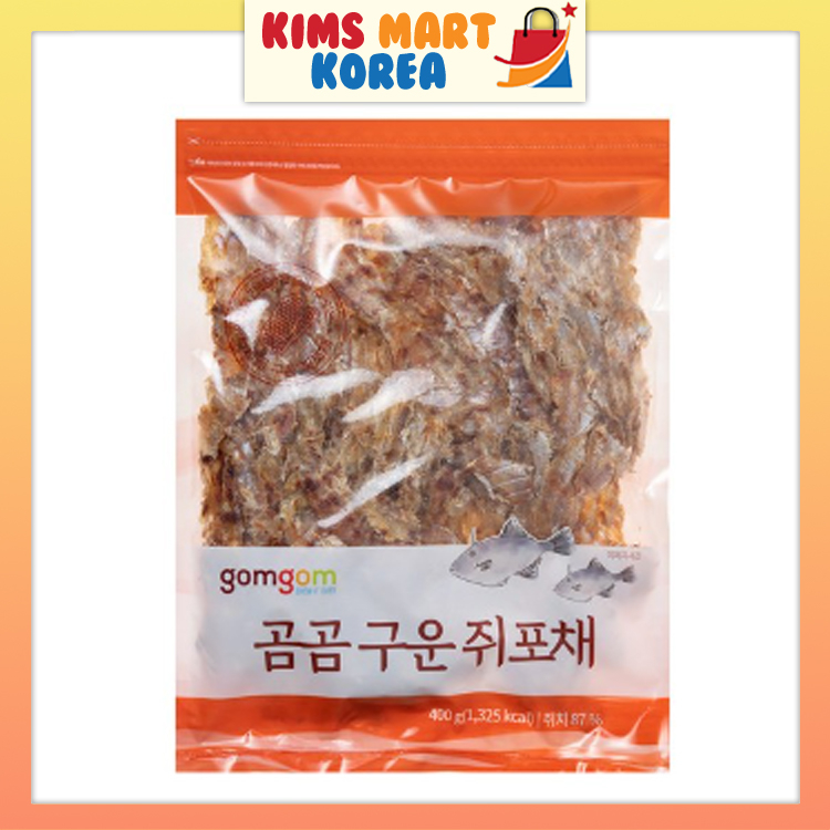 Gomgom Dried Filefish Fillet Korean Roasted File Fish Snack Food Chewy, Sweet, Salty 400g