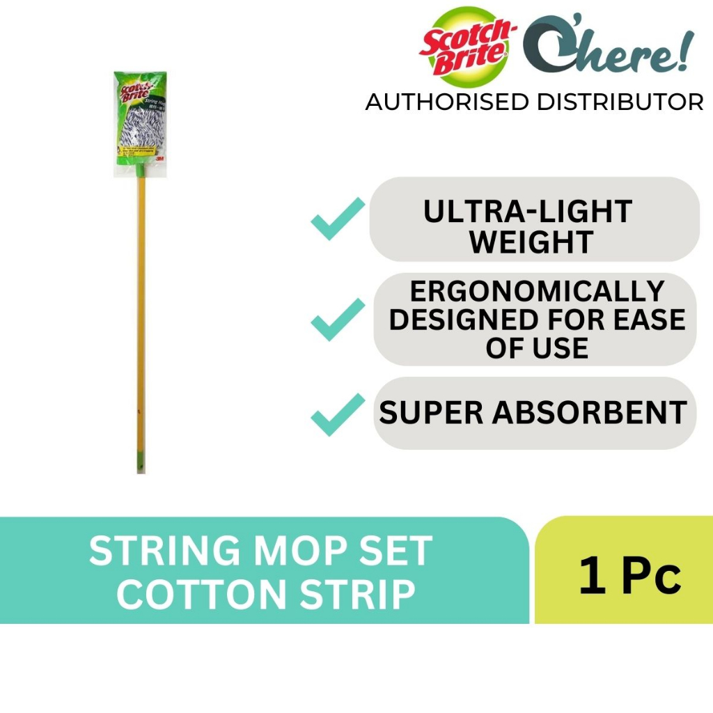3M Scotchbrite String Mop Set Cotton Strip | Shopee Malaysia