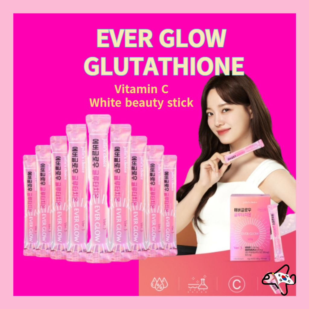 Ever Glow GlutathioneInner beauty/Collagen with premium low molecular  weight vitamins from Korea/Bright Face / White Stick / Bare Face  Confidence/ /////|