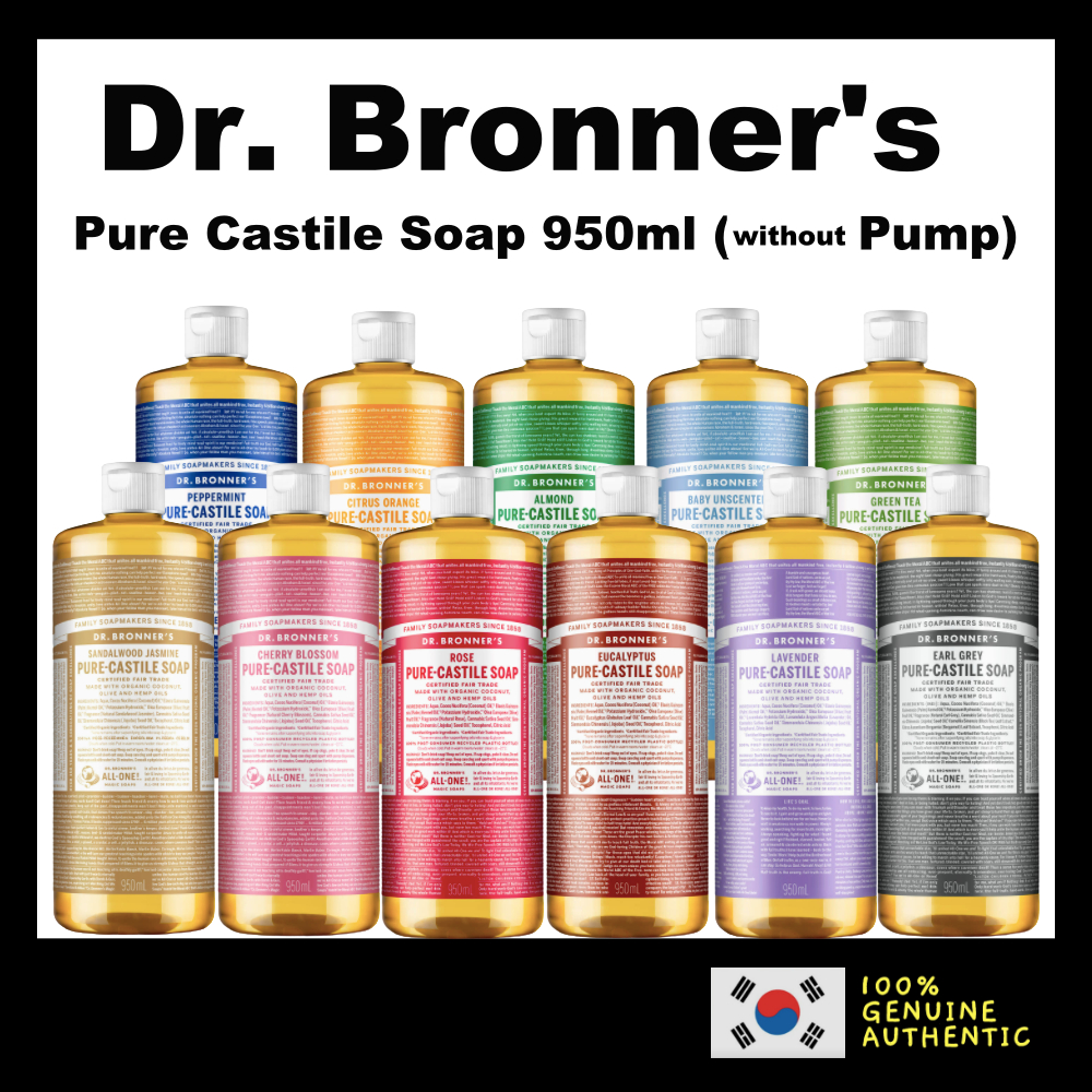 [Dr.Bronner's] Pure Castile Soap 950ml 12 type (no Pump) dr bronner Dr. Bronner dr.bronner