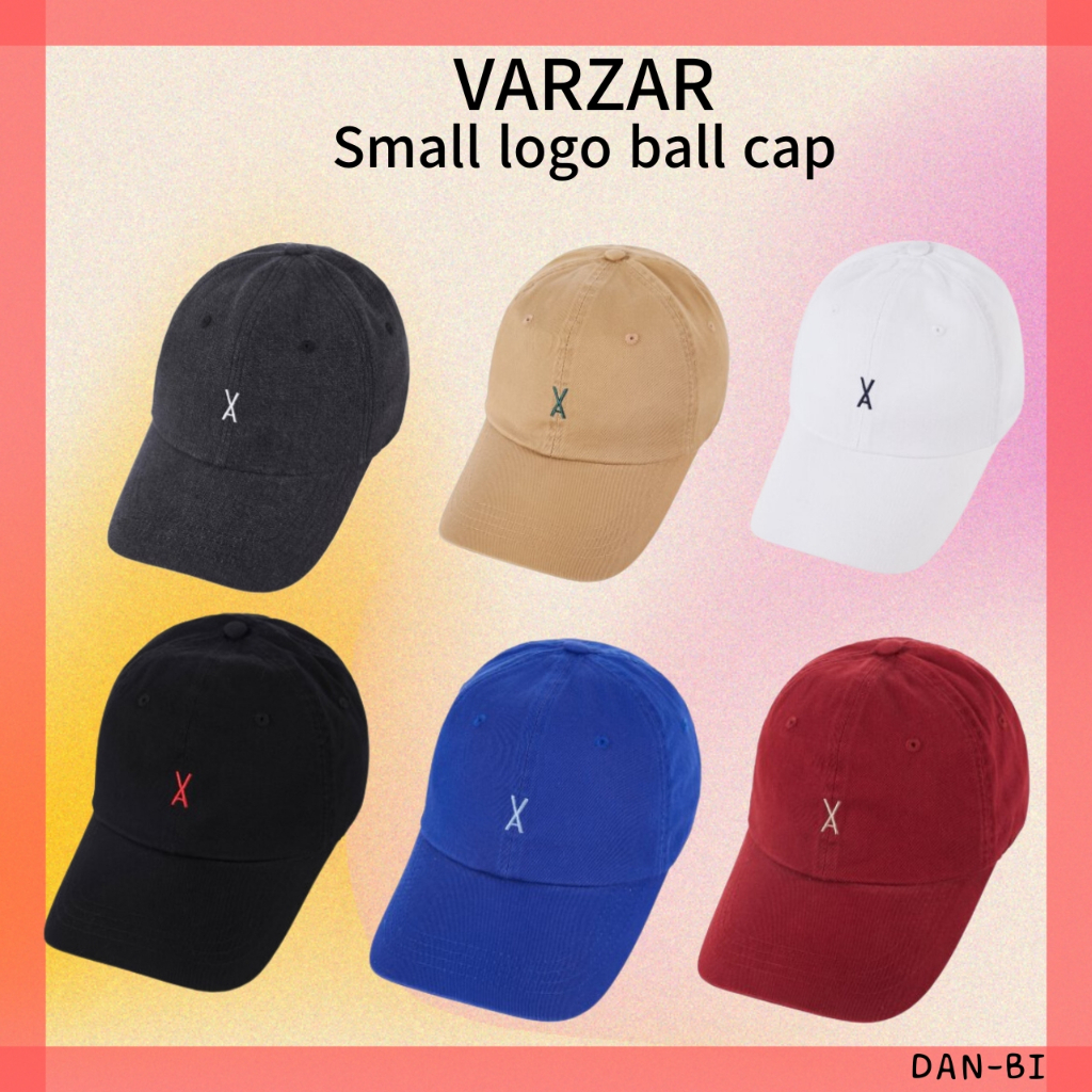 [VARZAR] Varzar Logo Over Fit Denim Ball Cap/ unisex / 7color free size