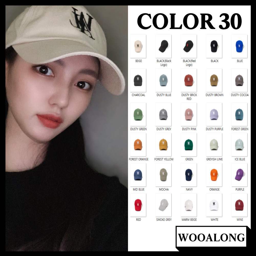 [WOOALONG]★Signature Logo ball cap 13COLOR MUSINSA | WOOALONG Signature low ball cap - BLUE