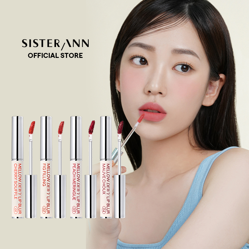[SISTER ANN OFFICIAL] Mellow Dewy Lip Blur (4 colors)/ Lip tint Fixing