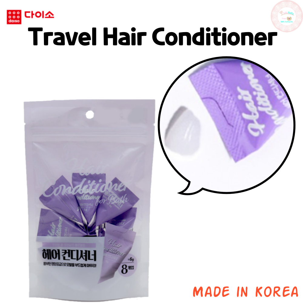 Daiso Korea Mini Travel Hair Conditioner Rinse Disposable Hair