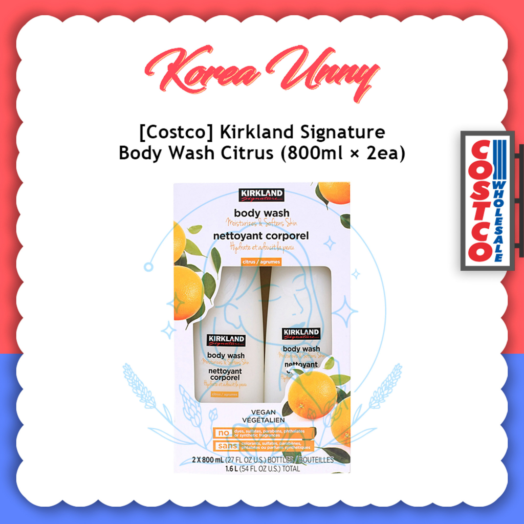 [Costco] Kirkland Signature Body Wash 800ml x 2 (Citrus) Shopee Malaysia