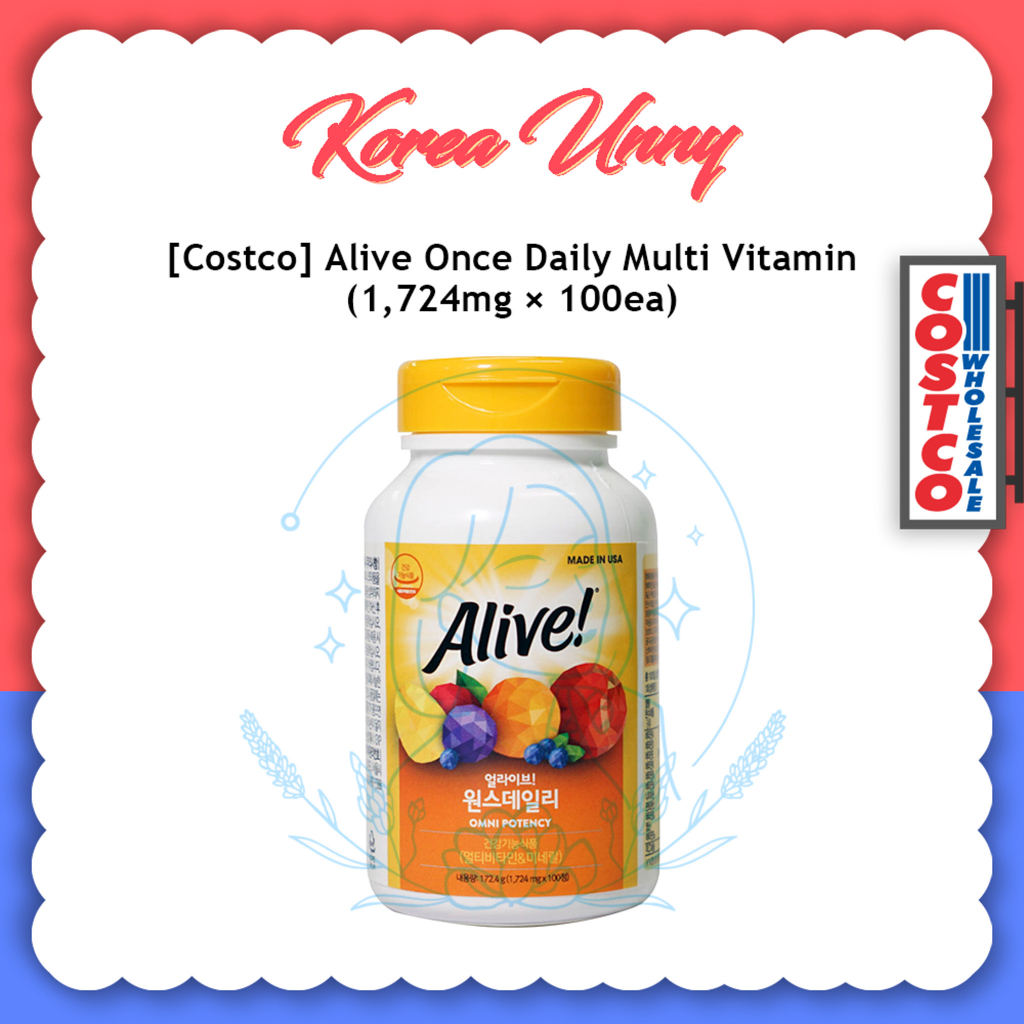 [Costco] Alive Once Daily Multi Vitamin 1,724mg x 100caps Shopee Malaysia