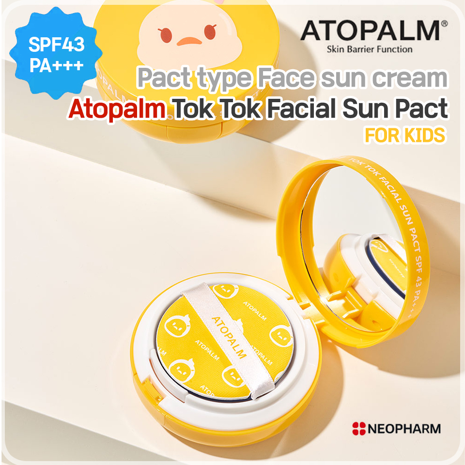 [Atopalm] Atopalm Tok Tok Facial Sun Pact for Kids / Pact type Face sun