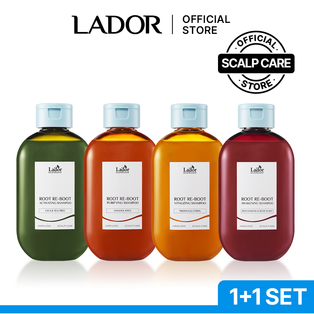 [LADOR 1+1] Root ReBoot Shampoo 300ml [Cica & Tea Tree & scalp & hair