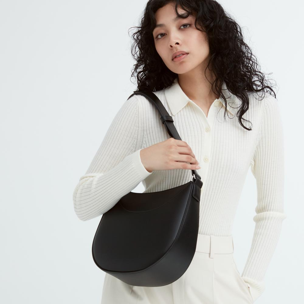 [UNIQLO] Faux Leather One Handle Bag (2 colors) | Shopee Malaysia