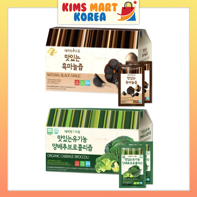 Nature Dream Korea Black Garlic Extract Drink, Organic Cabbage Broccoli