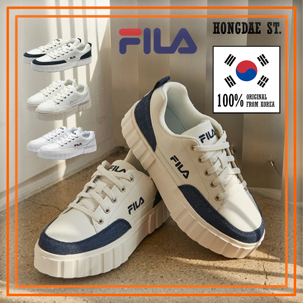 FILA - 100% Authentic - Sand Blast Row CV Sneakers | Shopee Malaysia