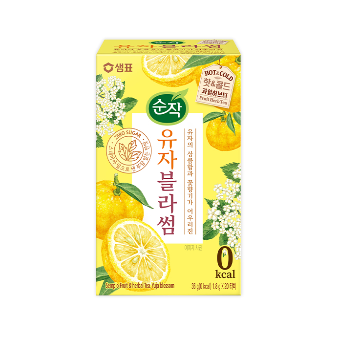 Korean Yuja Blossom Tea Bag (1.8g x 20) by Sampyo of Korea | Shopee ...