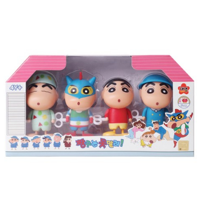 [Genuine Product ] Crayon Shin-Chan Figurine Wind Up Figure 4pcs set ...