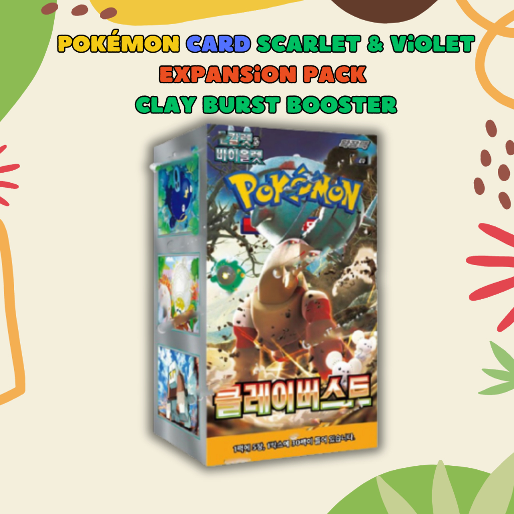 pokemon clay burst booster box Clay burst booster box 30 packs 5 per pack – Card Maniac Collectibles main image 0