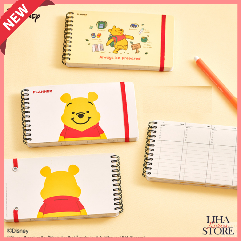 Daiso Korea Season Limited Edition Disney Winnie the Pooh Planner Note ...