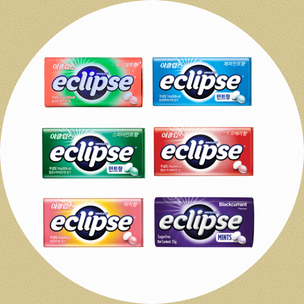 [Eclipse] Sugar Free Candy 6 Flavors (Watermelon, Peppermint, Spearmint